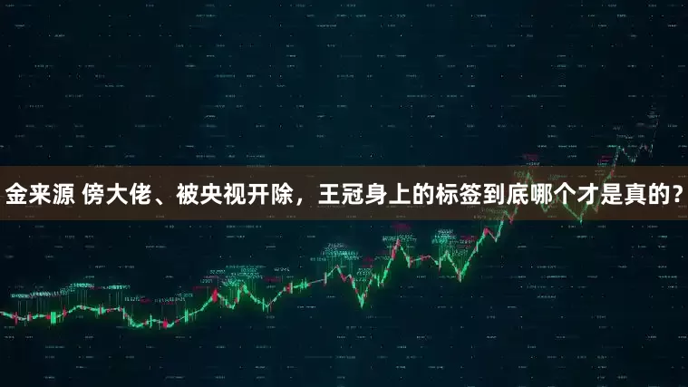 金来源 傍大佬、被央视开除，王冠身上的标签到底哪个才是真的？